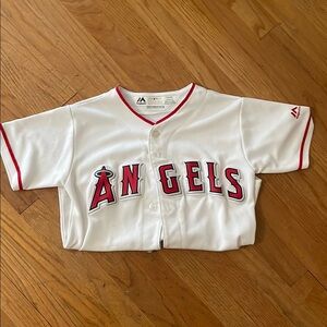 Majestic Kids White Angels Baseball Jersey